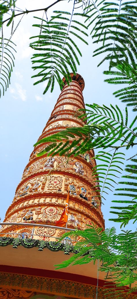 A beautiful place in Jharkhand | Angrabari Mandir | Wonderful piece of Artwork + Hardwork. Jharkhand Aesthetic, Jharkhand Photography, Cover Page For Project, Shadow Photography, Desi Aesthetic, Art Painting Gallery, Painting Gallery, Felt Diy, Beautiful Place