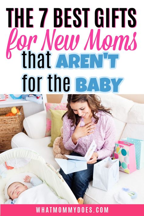 Here are some super thoughtful NON BABY gifts for the new mom (and not for the baby). Moms need things too! Perfect for giving to a mom once she returns from the hospital after birth OR even at her baby shower. Gift Basket For New Mom In Hospital, Mommy Bag For Hospital Gift, Newborn Mom Gift Basket, Mom After Birth Gift Basket, Hospital Bag Gift For Mom To Be, Gifts For New Mom In Hospital, Things For New Moms, After Birth Mommy Basket, Gifts For Expecting Moms Care Packages