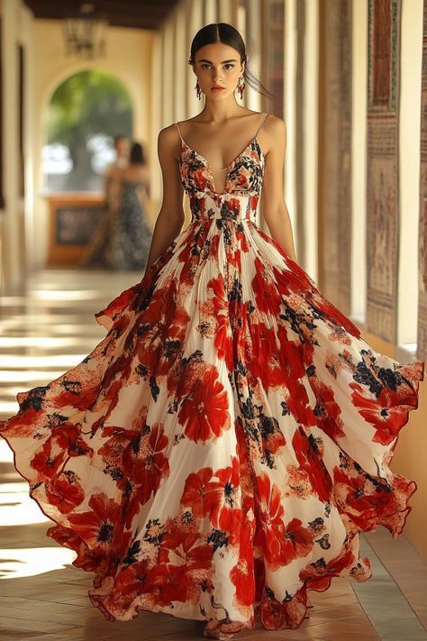 Western Items, Italian Glam, Witchy Style, Super Women, Fashion Show Dresses, Trendy Outfit Ideas, Floral Dress Formal, Girls Fall, Fashion Design Patterns