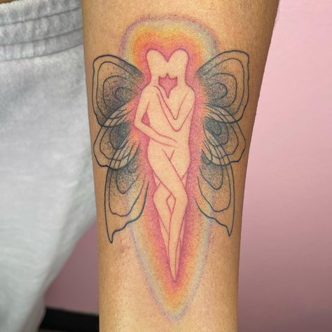 Ultimate Guide to Aura Tattoo Ideas: Meaning, Inspiration, and Design Fire Woman Tattoo, Goddess Word Tattoo, Small Spiritual Tattoos For Women, Soul Ties Tattoo, Aura Tattoos, Tattoo Ideas Meaning, Fire Tattoos, Tats Ideas, Red Aura