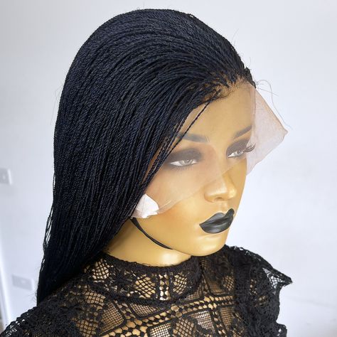 Experience luxury and effortless style with our 360 Lace Micro Needle Senegalese Twists Braided Wig. This wig is super lightweight, incredibly comfortable, and built to last – perfect for those who want to save time and effort without compromising on style. Meticulously handcrafted by expert braiders, each strand is carefully handmade with just a few strands of hair for a lightweight and comfortable feel. Say goodbye to hours spent in salon and go from basic to elegant in minutes! Plus, enjoy... Strands Of Hair, Senegalese Twist Braids, Senegalese Twists, Micro Needle, Braided Wigs, Senegalese Twist, Braided Wig, Wigs For Sale, 360 Lace Wig