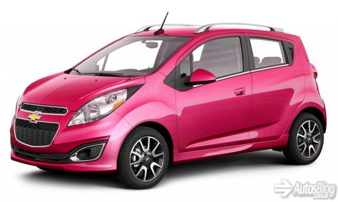 Chevrolet Spark 2012, Chevy Spark, Pink Cadillac, Chevrolet Spark, Alfa Romeo Cars, Kia Picanto, Compact Cars, Pink Car, Ford Gt