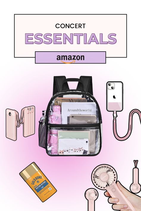 Heading to a concert? Don't miss a beat with a curated list of must-have items, all available on Amazon! From staying comfortable to capturing memories, Amazon's got you covered. #erastour #taylorswift Eras Tour Bag Essentials, Taylor Swift Concert Must Haves, Concert Must Haves List, Things To Bring To A Concert, Eras Tour Packing List, Concert Must Haves, Concert Essentials, Concert Accessories, Rhinestone Fishnets