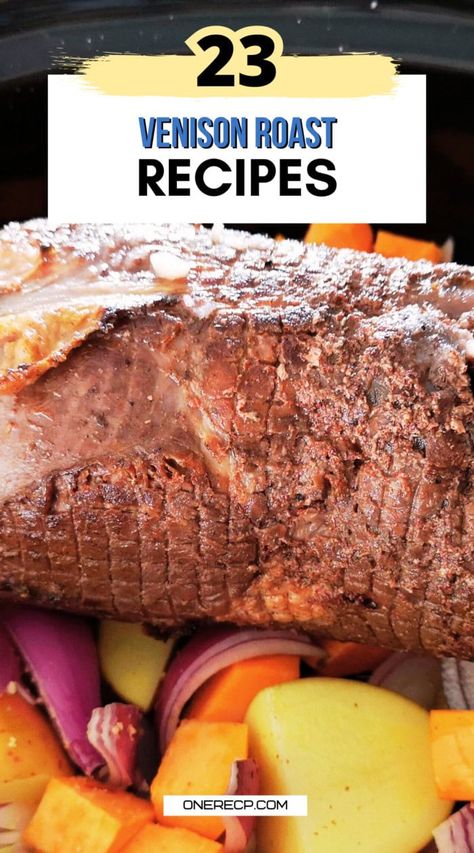 23 Venison Roast Recipes: Savory Dishes to Impress Your Guests | oneReCP.com Mississippi Venison Roast Crockpot, Venison Rump Roast, Venison Neck Roast Recipe, Venison Roast Recipes, Venison Roast Crockpot, Crockpot Sandwiches, Recipes For Venison, Roast Crockpot, How To Cook Venison