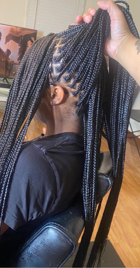 Small knot-less braids Small Knot Braids, Not Less Braids, Knot Braid, Small Braids, Faux Locs, Plaits, Locs, Knot, Braids