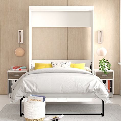 Murphy Storage, Folding Wall Bed, Full Size Murphy Bed, Best Murphy Bed, Simple Bed Designs, Bed Folding, Murphy Bed Ikea, Studio Bed, Queen Murphy Bed