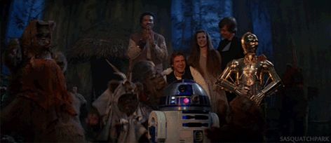 The Team Gif Rex Manning Day, Han And Leia, Classic Star Wars, Return Of The Jedi, Episode Vii, Star Wars Trilogy, Star Wars Facts, Star Wars Celebration, Star Wars Film