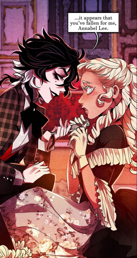 Nevermore Webtoon, Annabel Lee, Quoth The Raven, Lgbt Art, Dark Art Illustrations, Gay Art, Cartoon Shows, Cute Anime Pics, Cute Drawings