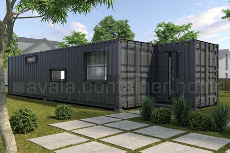 Container Model G240 - Avala Home | Modular, eco container house Shipping Container Plans, Container Room, Container Park, Containers House, Design Consideration, Studio Floor Plans, Container Home Plans, Backyard Guest Houses, Simple Floor Plans