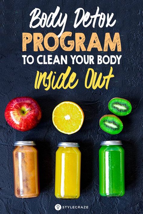 Smoothie Detox Cleanse, Body Detox Cleanse, Homemade Detox Drinks, Full Body Detox, Natural Detox Drinks, Detox Drinks Recipes, Detox Program, Best Detox, Cleanse Your Body