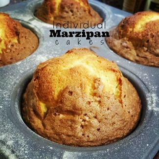 Marzipan Recipes, Almond Paste Recipes, Marzipan Recipe, Nigella Lawson Recipes, Marzipan Cake, Cake Mug, Cake Mini, Individual Cakes, Sweet Cooking