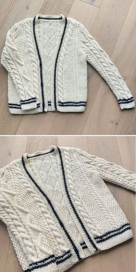 Diy Crochet Sweater, Crochet Cardigan Tutorial, Crochet Cardigan Pattern Free, Popular Crochet, Knit Cardigan Pattern, Knitted Cardigans, Cardigan Design, Cozy Crochet, Knitting Patterns Free Cardigans