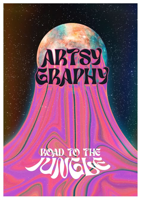 Poster Design / Art Cover Trap Graphic Design, Acid Design Poster, Disco Poster Design, Trippy Typography, Acid Graphic Design, Trippy Graphic Design, Indie Graphic Design, Trippy Graphics, Trippy Logo