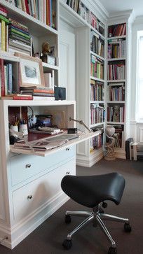 Hidden Desk Design Ideas, Pictures, Remodel, and Decor - page 5 Hidden Desks, Desk Pictures, Desk Design Ideas, Organization Challenge, Wall Bookcase, Dining Room Built In, Hidden Desk, Drop Down Desk, Tv Center