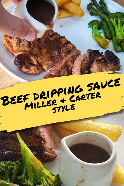 Beef Drip, Beef Dripping Sauce, Beef Dripping Gravy, Beef Roast Gravy From Drippings, Butter Dipping Sauce For Steak, Beef Dripping Sauce Miller And Carter, Ree Drummond Drip Beef Sandwiches, Steak Sauce Recipes, Fakeaway Recipes