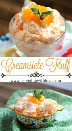 Creamsicle Fluff, Fluff Salads, Jello Salads, Fluff Recipe, Fluff Desserts, Jello Desserts, Dessert Simple, Jello Recipes, Fruit Dishes