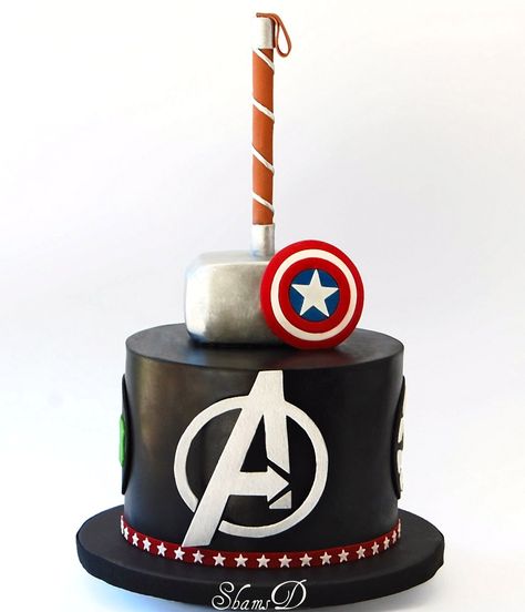 Avengers Cake - Thor Cake, Marvel Birthday Cake, Avengers Cake, Marvel Cake, Movie Cakes, Superhero Birthday Cake, Superhero Cake, Avengers Birthday, Cake Central