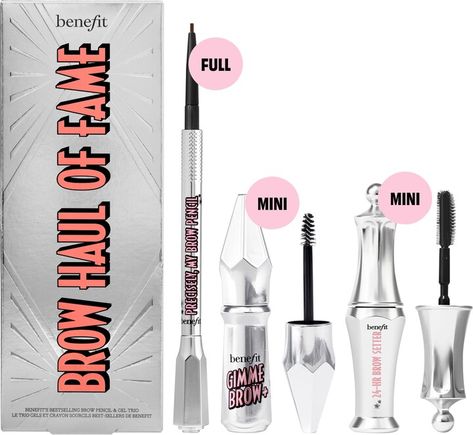 Benefit Cosmetics Brow Haul of Fame Brow Bestsellers Set Shade 4 Benefit Cosmetics Brow, Benefit Gimme Brow, Precisely My Brow Pencil, Benefit Brow, Gimme Brow, One Percent, Gel Set, Make Beauty, Pat Mcgrath