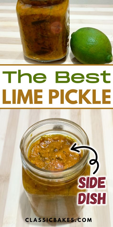 Lime pickle is a spicy yet salty and tangy condiment that will add flavor to anything it touches. This is not a traditional pickling recipe. The limes are not submerged in a brine. The limes are sprinkled with salt, which prevents mold and preserves the limes. Once you wash the limes, dry them thoroughly with paper towels to ensure they are free of moisture and you will be on your way to making the best Lime Pickle. Lime Pickle Recipe, Lemon Pickle, Lime Pickles, Pickling Salt, Pickle Recipe, Lime Recipes, Sauteed Kale, Pork Stew, Protein Rich Foods