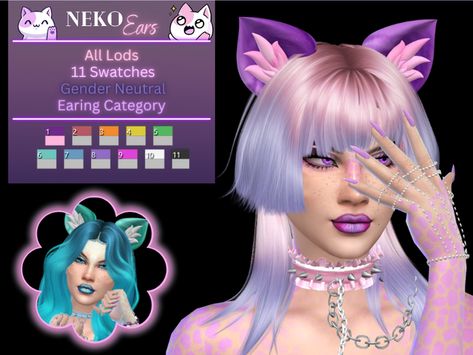 Neko Ears and Tail | Patreon Cat Ear Sims 4 Cc, Sims 4 Ears And Tail, Sims 4 Cc Cat Ears And Tail, Sims 4 Cc Ears And Tail, Sims 4 Fox Ears, Sims 4 Animal Ears Cc, Sims 4 Animal Ears, Sims 4 Cat Ears Cc, Sims 4 Cc Cat Ears