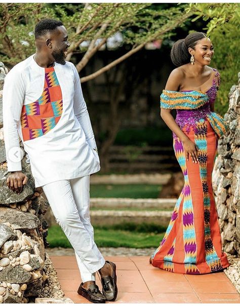 Kente Styles For Engagement, Couples Traditional, Kenyan Wedding, South African Traditional Dresses, Nigerian Dress, Kente Dress, African Bride, Traditional Wedding Attire, Traditional Attires