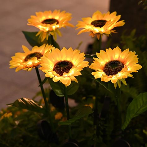 Beautiful Garden Sunflower Lawn Solar Lights– TAKEME Solar Light Red Rose Flower, Solar Garden, Flower Lights, Garden Pool, Solar Lights Garden, Garden Flowers, Solar Powered, Solar Lights, Outdoor Garden