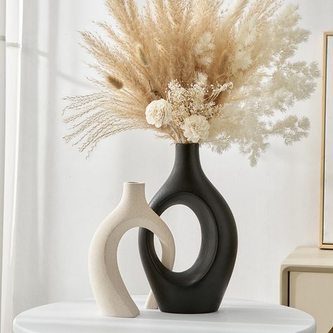 PRICES MAY VARY. Unique Home Decor: This modern design vase comes in two different sizes to meet your various decorative needs. The unique vase looks like a pair of romantic lovers clinging to each other, interdependent and full of love, perfect for a wedding or party table centerpiece, also can be used as decorations for a living room, bedroom, dining table, coffee table, fireplace, study, bathroom, kitchen, farmhouse decoration, bookshelf, bookcase, entrance, dining room, and also perfect for Round Dinning Tabletop Decor, Round Dining Table Decor Centerpieces, Chic Flower Arrangements, Round Dining Table Centerpiece, Modern Dining Table Centerpiece, Dining Room Table Centerpiece Ideas, Dining Table Decor Centerpiece, Decoration Bookshelf, Modern Table Centerpieces