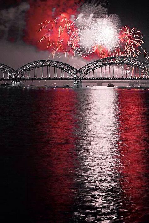 Happy Birthday LATVIA! 18th November, 2014. Latvian Flag, Latvia Flag, Baltic Countries, Fire Works, Heart Iphone Wallpaper, Galaxy Pictures, Baltic States, Poster City, Riga Latvia