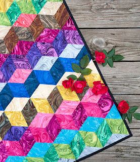 Stacking Blocks Quilt Pattern, Tumbling Blocks Quilting Ideas, 3d Quilt Blocks, 3d Quilt Patterns Free, Tumbling Blocks Quilt Pattern Free, Tumbler Block Quilts, 3d Quilt Patterns, Tumbling Blocks Quilt Pattern, Tumbling Blocks Pattern