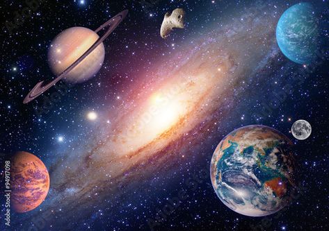 Stock Image: Astrology astronomy earth moon outer space mars saturn solar system planet galaxy. Elements of this image furnished by NASA. Galaxy Elements, Outer Space Drawing, Outer Space Posters, Valentina Tereshkova, Outer Space Planets, Space Solar System, Galaxy Fabric, Galaxy Photos, Photo Booth Background