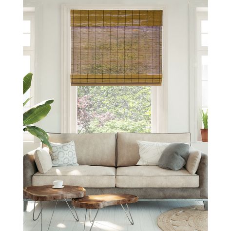 Siding House, Textured Window Treatments, Shaker Siding, Light Filtering Window Treatments, Bamboo Roman Shades, House Maintenance, Classic Window, Blinds Design, Bamboo Light