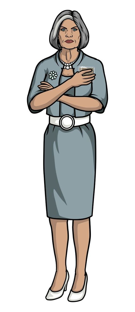 Mallory Archer, my spirit animal Archer Outfit, Archer Tv Show, Archer Costume, Jessica Walter, Sterling Archer, Heroes Tv Series, The Office Stickers, Dc Comics Heroes, Gorgeous Art