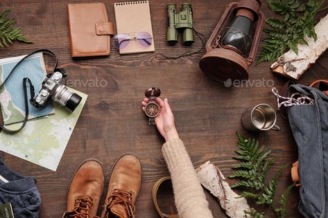 Hiking Drawing, Dark Wooden Table, Business Advertising Design, Travel Design, Vector Hand, Wooden Table, New Adventures, Wooden Tables, Chukka Boots