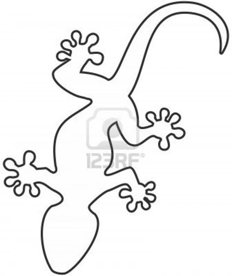 gecko tattoo isolated on withe background Stock Photo Easy Reptile Drawings, Gecko Drawing Easy, How To Draw A Lizard, Lizards Drawing, Lizard Outline, Cute Lizard Drawing, Lizard Template, Drawing Lizard, Salamander Drawing