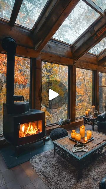 @relaxinoffgrid on Instagram: "🌧️ 🍂 🏡 🌧️ 
.
For more, follow: @relaxinoffgrid
.
.
.
#rain #rainy #rainyday #raindrops #autumnvibes #autumnvibes🍁 #autumncolors #cottage #cottagecore #homesweethome #relaxinoffgrid #interiør #interiordesign #cozy #cozyhome #cozyvibes #relax #relaxing #relaxation #naturelovers #naturelover #naturelove #forest #forestlovers #reels"