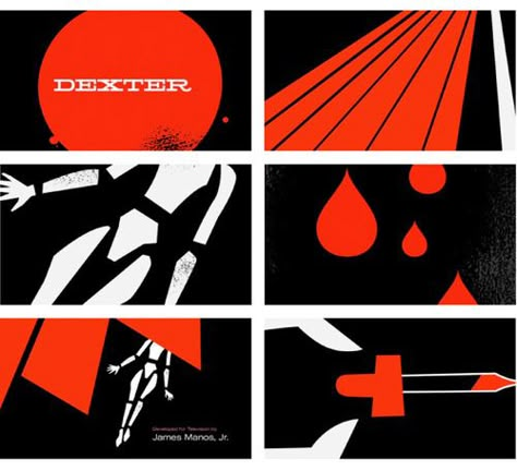 Dexter Poster, Movie Intro, Learning Logo, Sequence Of Events, Dream Symbols, Title Sequence, Movie Titles, Color Help, Dexter