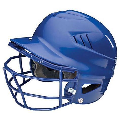 Basis for Augmented reality baseball helmet. (replace wire cage with plexi shield. Cool Football Helmets, Fsu Baseball, Baseball Drawings, Softball Helmet, Combat Helmet, Basketball Information, Cool Motorcycle Helmets, High Tech Design, Baseball Helmet