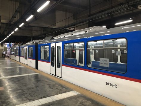 Sumitomo Corporation-Mitsubishi Heavy Industries Engineering-TES Philippines Maintenance Rehabilitation test train Alcoholic Snapchat, Pubmat Ideas, System Map, Metro Rail, Train Tickets, Light Rail, Public Transport, Manila, Philippines