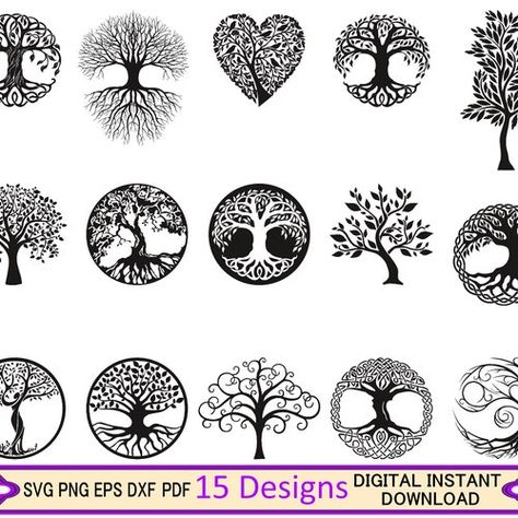 Celtic Tattoos Tree Of Life, Tree Of Life Easy Drawing, Yggdrasil Tattoo Simple, Tatoos Family Symbol Tree Of Life, Polynesian Tree Of Life Tattoo, Tree Of Life Sketch Simple, Celtic Family Tree Tattoo, Scottish Tree Of Life Tattoo, Tree Of Life Wood Burning