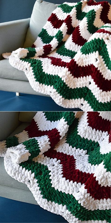 Christmas Afghan, Christmas Crochet Blanket, Christmas Crochet Patterns Free, Crochet Tree, Crochet Xmas, Crochet Christmas Trees, Holiday Crochet, Crochet Decoration, Crochet Patterns Free Blanket