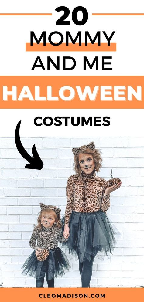 mom and daughter standing against a wall Halloween Costumes Work, Mommy And Me Costumes, Mommy And Me Halloween Costumes, Mommy Baby Halloween Costumes, Cute Toddler Halloween Costumes, Mommy Halloween, Diy Girls Costumes, Modest Halloween Costumes, Mom Halloween Costumes