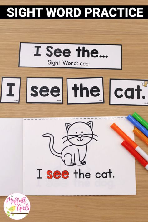 Free Sight Word Books, Sight Word Task Boxes, Cvc Hands On Activities, Independent Reading Centers Kindergarten, Sight Words Flashcards Printable, Reading Words Kindergarten, Sight Word Books Free Printable, Dolch Sight Word Activities, Pre K Sight Words