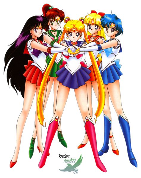 Sailor moon  team Moon Posters, Sailor Moon Episodes, Sailor Moons, Sailor Moon R, Moon Illustrations, Makoto Kino, Sailor Moon Girls, Minako Aino, Sailor Moon Fan Art