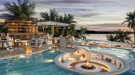 Fire Pit Lounge, Fairmont Mayakoba, Sunken Fire Pits, Best All Inclusive Resorts, Riviera Cancun, Inclusive Resorts, Pool Spa, All Inclusive Resorts, Riviera Maya