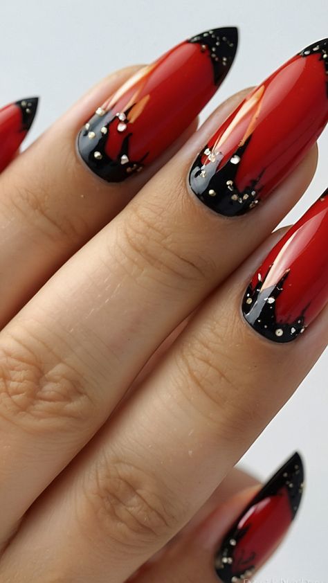 Get ready for Halloween with these spooky and cute nail designs From simple and trendy art to easy and short ideas we've got all the black red pink and subtle inspirations you need Explore the best Halloween nails designs now Red Spooky Nails, Spooky Nail Ideas, Halloween Nails Designs, Spooky Nail, Halloween Nail Ideas, Vegas Nails, Scream Halloween, Elegant Halloween, Chic Halloween