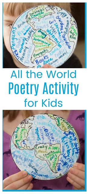 Kids can explore their world with poetry. This activity gives you a look into their world too! #poetry #bookactivity #homeschool Earth Poetry, April Poetry, Poetry Activity, Kinds Of Poetry, Simple Poems, Poetry Activities, Teaching Poetry, Poetry For Kids, Homeschool Crafts