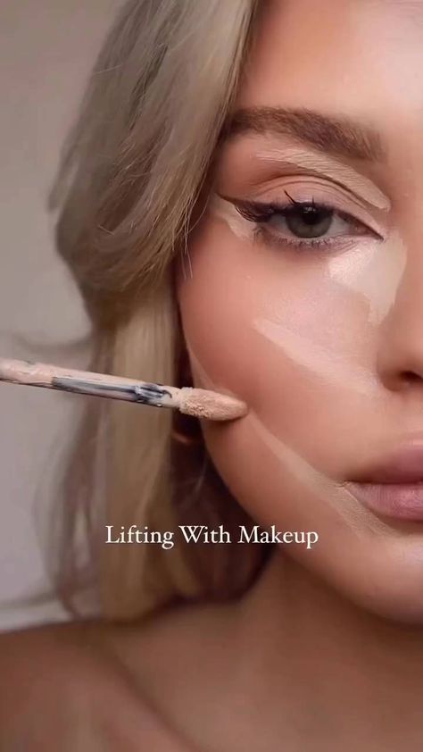 on Reels | Contouring Tutorial Video, Face Lifting Makeup, Arabic Makeup Tutorial, Facelift Makeup, Ig Makeup, Daily Street Style, Contour Makeup Tutorial, Arabic Makeup, Face Lifting