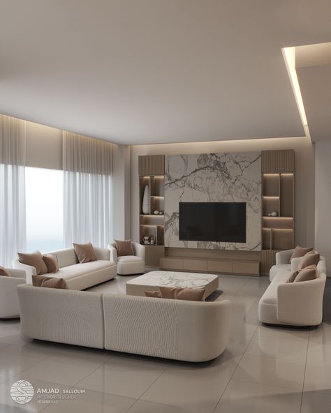 Design Of : Living room design Location: Dubai #homedecoration #decor #interiordecorating #interiorstyle #homedecor #homeinspo #housetour #interior #architecture #architecturedesign #architectureporn #furnituremakeover #furnituredesigner #interiorstyling #interiorstyle #interiorstylis #interiorstyled #interiorstylingideas #homesweethome #interiorlovers #دبي #أبو_ظبي #ديكور #تصميم داخلي #الشارقة #housegoals #instahome #amjad_salloum Design by Amjad salloum for booking your design +971527250060 Latest Living Room Designs, تصميم للمنزل العصري, Cabinets Diy, Indie Room, Living Room Design Decor, Hus Inspiration, Home Design Living Room, Elegant Living Room, Cardboard Furniture