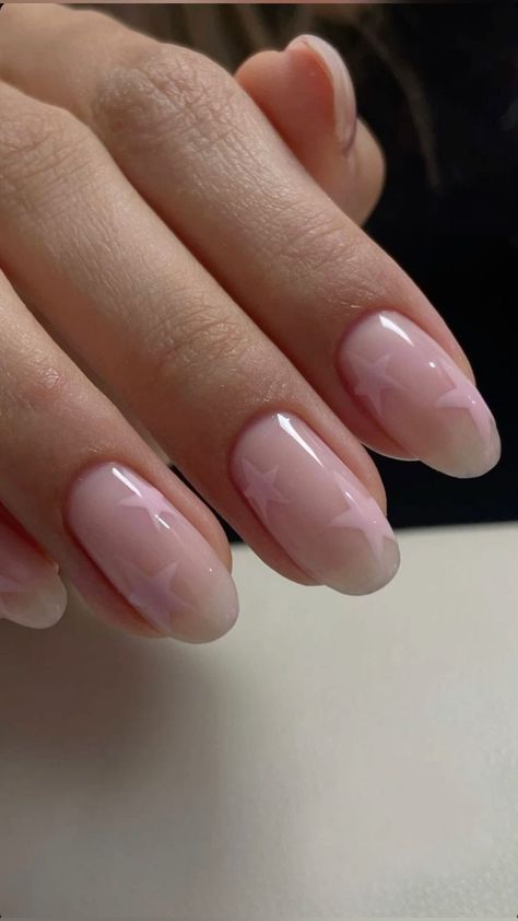 Pink Nails Minimalist, Short Soft Nails, Cute Short Pink Nails, Nails Simple Pink, Pink Blush Nails, Nail Minimal, Pink Oval Nails, Milky Nails, Her Nails