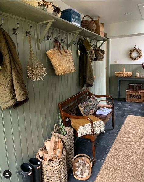 ORC 2021 - The Boot Room — Brooks & Stone Cottage Hallway, Boot Room Utility, Mudroom Design, Cottage Interior, Boot Room, Cottage Interiors, One Photo, House Entrance, Little House